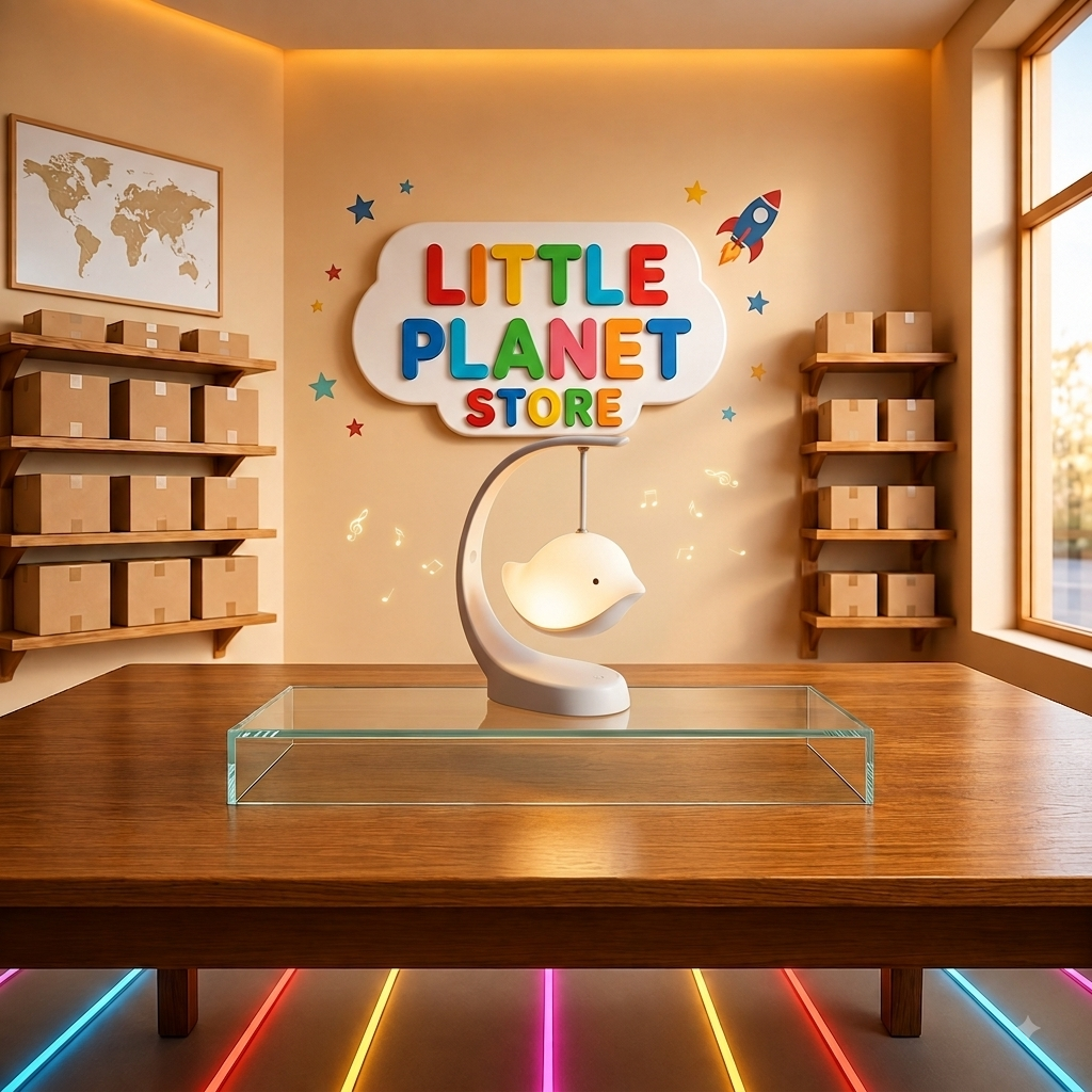 Lámpara Pájaro Musical con Altavoz Bluetooth y Luz Regulable - Little Planet