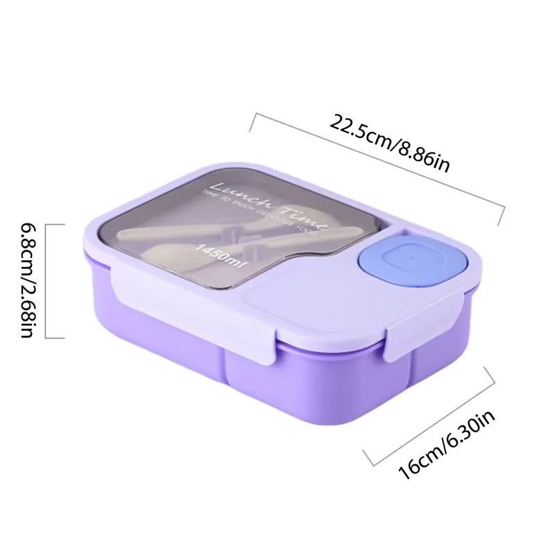 Fiambrera Bento 1450ml con Cubiertos | Little Planet
