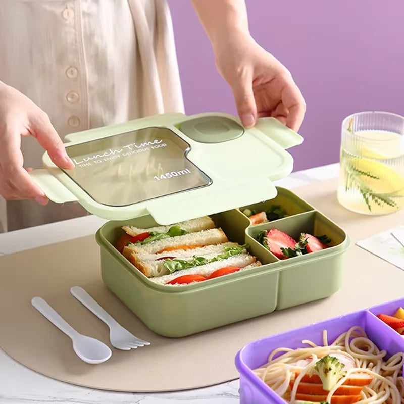 Fiambrera Bento 1450ml con Cubiertos | Little Planet