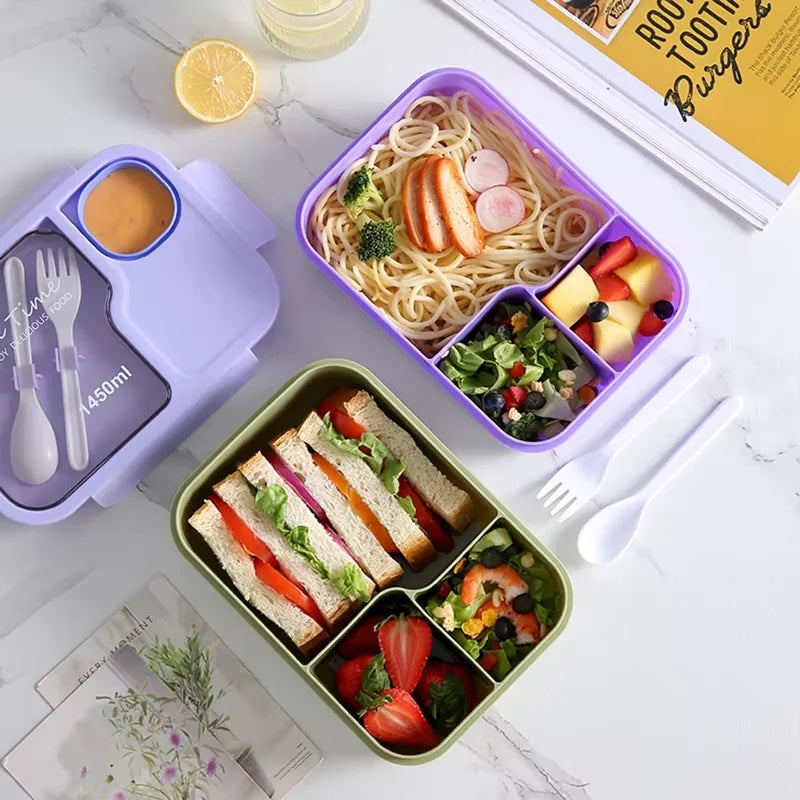 Fiambrera Bento 1450ml con Cubiertos | Little Planet